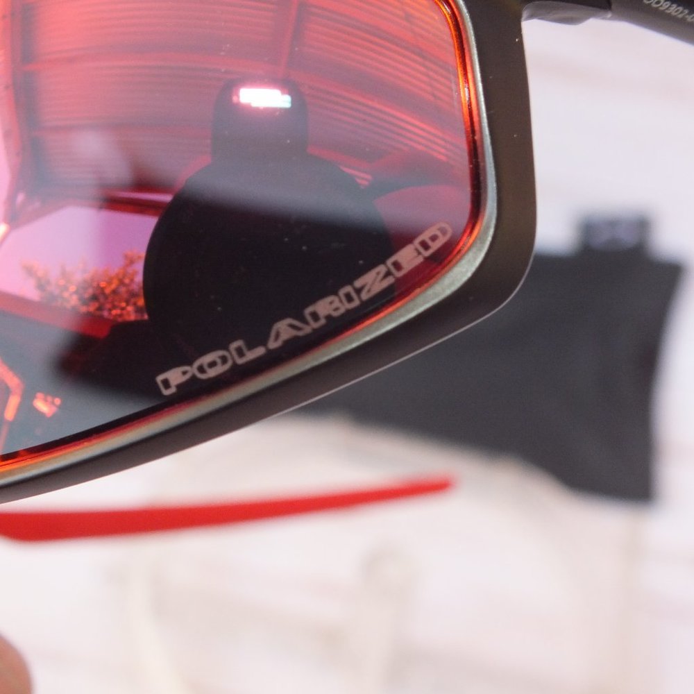 NEW Oakley Polarized Carbon Shift Black Torch Red - Picture 4 of 6